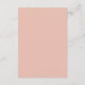 Garden Liebe Empfang Beilage Karte (Rückseite)
