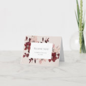 Garden Liebe Flat Danke Karte (Vorderseite)