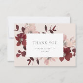 Garden Liebe Flat Danke Karte (Vorderseite)