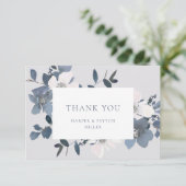 Garden Liebe Flat Danke Karte (Stehend Vorderseite)