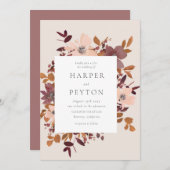 Garden Liebe Hochzeit Einladung (Vorne/Hinten)