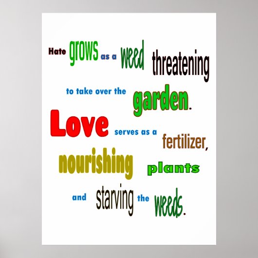 Garden Liebe Poster (Vorne)