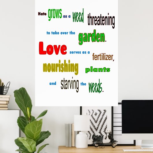 Garden Liebe Poster (Heimbüro)