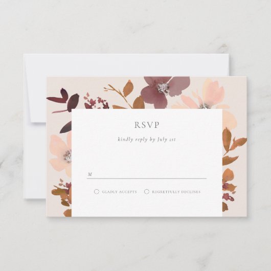 Garden Liebe RSVP Card (Vorderseite)