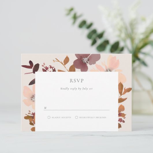 Garden Liebe RSVP Card (Stehend Vorderseite)