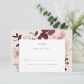 Garden Liebe RSVP Card Karte (Stehend Vorderseite)