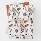 Garden Life Garening Tools SilTer Packpapier Geschenkpapier Set (Beispiel)