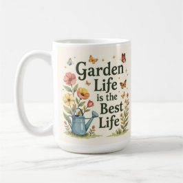 Garden life is the best life botanical Coffee Mug Kaffeetasse