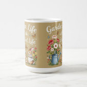Garden life is the best life Coffee Mug Kaffeetasse (Mittel)
