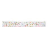 Garden light Background Wildflowers Floral Pattern Satinband (Vorderseite)