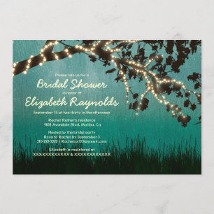 Garden Lights Bridal Dusche Einladungen