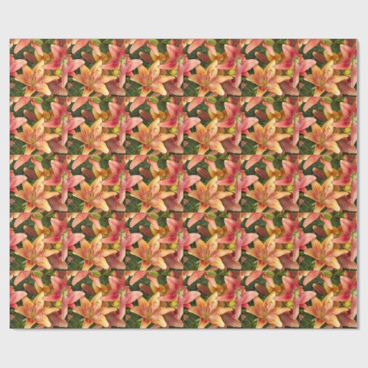 Garden Lilies Geschenkpapier (Flach)