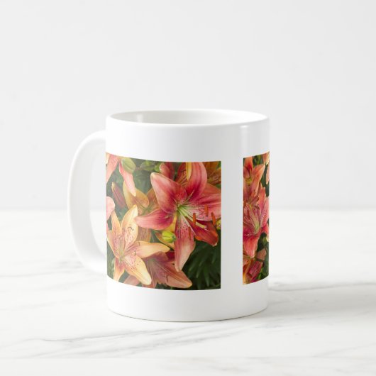 Garden Lilies Kaffeetasse (Vorderseite Links)