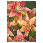 Garden Lilies Klemmbrett (Rückseite)