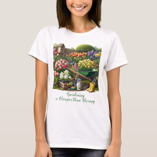 Garden Lover / Frühlingsblumen T-Shirt (Vorderseite)