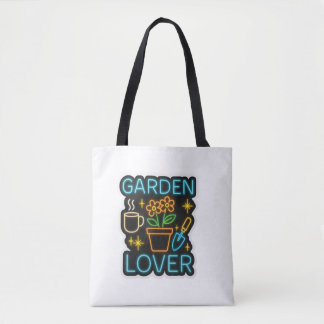 Garden Lover Tote Bag - Neon Style . Tasche