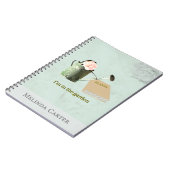 Garden Lover's Rustic Elegant Custom Notebook Notizblock (Linke Seite)