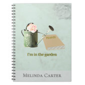 Garden Lover's Rustic Elegant Custom Notebook Notizblock (Vorderseite)