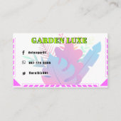 Garden Luxe Floral Visitenkarte (Rückseite)
