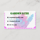 Garden Luxe Floral Visitenkarte (Vorderseite)
