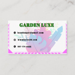 Garden Luxe Floral Visitenkarte