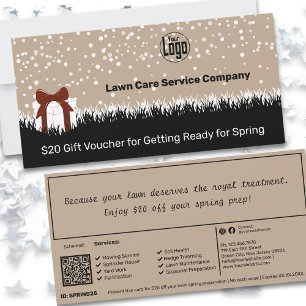 Garden Maintenance Weihnachtsgeschenkkarte