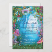 Garden Masquerade Geburtstagsparty Einladungen (Rückseite)