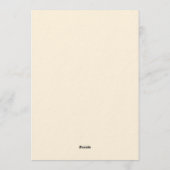 Garden Meadow Soft Peach Floral Wedding Invitation Einladung (Rückseite)