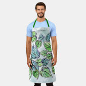 Garden Momma Green Blätter Schürze (Getragen)