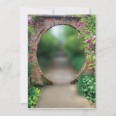 GARDEN MOON GATE CARD EINLADUNG (Vorderseite)
