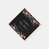 Garden Multicolor Wildblume Babydusche Serviette (Ecke)