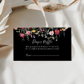 Garden Multicolor Wildblume Diaper Raffle Ticket Begleitkarte