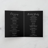 Garden Multicolor Wildblume FaltWedding Programm (Innenseite)