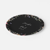 Garden Multicolor Wildblume Hochzeit Pappteller (Schrägansicht)