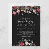 Garden Multicolor Wildblume Hochzeit von Einladung (Vorderseite)