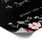 Garden Multicolor Wildblume Liebe ist süß Poster (Ecke)