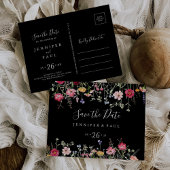 Garden Multicolor Wildblume Save the Date Postkarte
