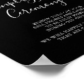 Garden Multicolor Wildblume Unplugged Zeremonie Poster (Ecke)