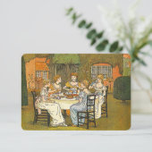 Garden Nachmittag Hoher Tee Frauen - Einladung (Stehend Vorderseite)