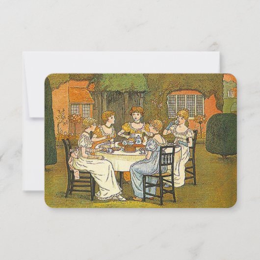 Garden Nachmittag Hoher Tee Frauen - Einladung (Vorderseite)