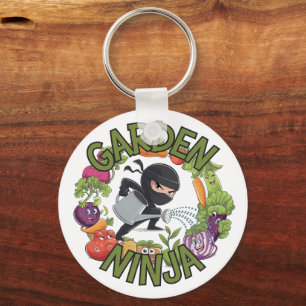 Garden Ninja Design - Lustige Gartengrafik Schlüsselanhänger