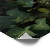 Garden Oasis: The Sparrow at the Fountain Poster (Ecke)