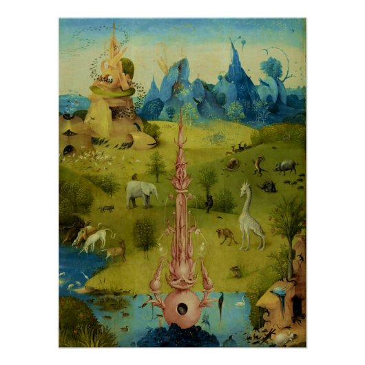 Garden of Eden - Hieronymus Bosch Poster (Vorderseite)