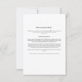 Garden of Hope Meditation Card | Christlich Script Einladung (Rückseite)