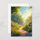 Garden of Hope Meditation Card | Christlich Script Einladung (Vorne/Hinten)