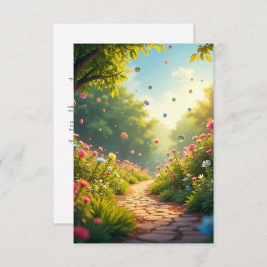 Garden of Hope Meditation Card | Christlich Script Einladung (Vorne/Hinten)