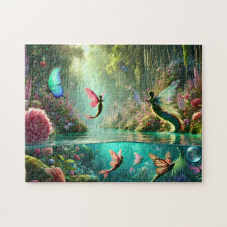 Garden of Lost Tails Butterfly Winged Mermaid Puzzle