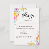 Garden of Love – A Wedding in Spring Blossom RSVP Karte (Vorderseite)