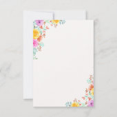 Garden of Love – A Wedding in Spring Blossom RSVP Karte (Rückseite)