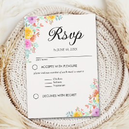 Garden of Love – A Wedding in Spring Blossom RSVP Karte